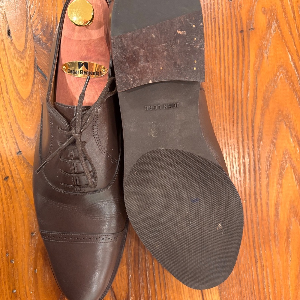 John Lobb men’s Oxfords shoes UK 9.5 (converts to US 10 or 10.5) - Picture 3 of 6